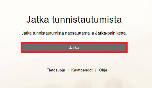 Jatka rekisteröitymistä sähköpostiisi saamasi linkin kautta.